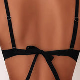 Conjunto de Bikini Sensual com Costas Expostas