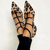 Ludovica | Sapatos com estampado de animal e fitas subtis