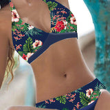 Conjunto de Biquíni Estampado com Flores