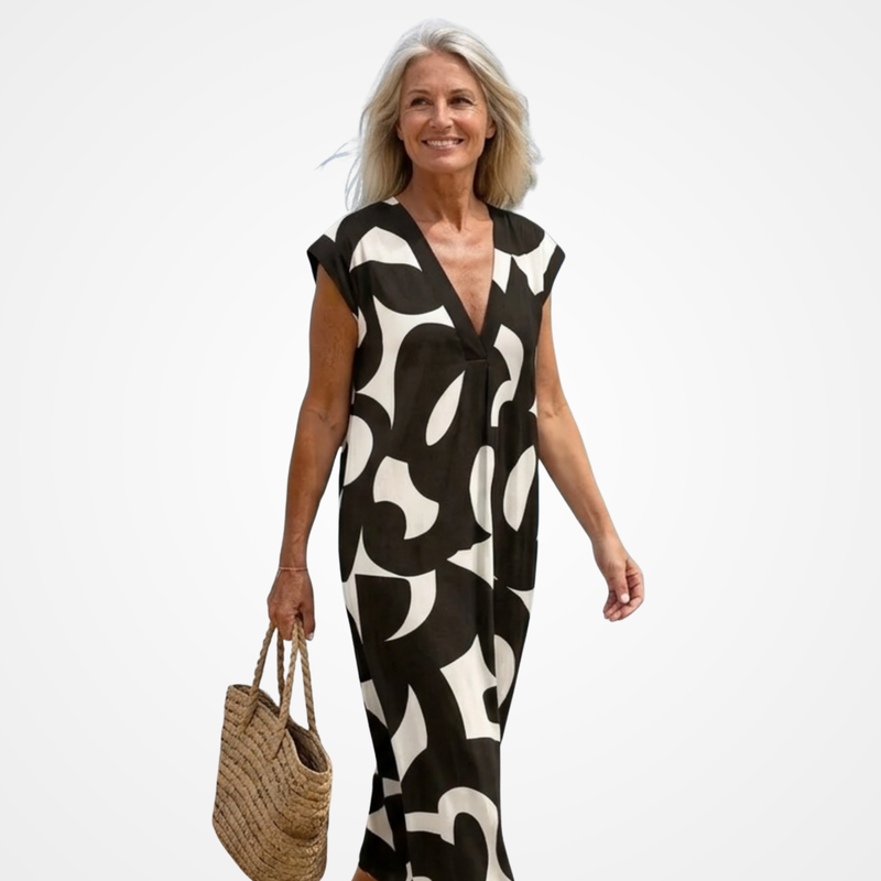 Tatiana | Vestido Maxi com Detalhe Vazado