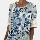 Alva | Vestido midi floral solto e leve