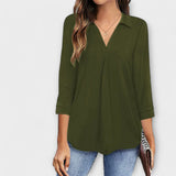 Jessica - Blusa diária com decote em forma de V