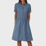 Isabel | Vestido Jeans Largueiro