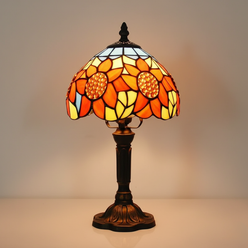 SOLELIA | LÂMPADA DE VIDRO VINTAGE COM GIRASSOL