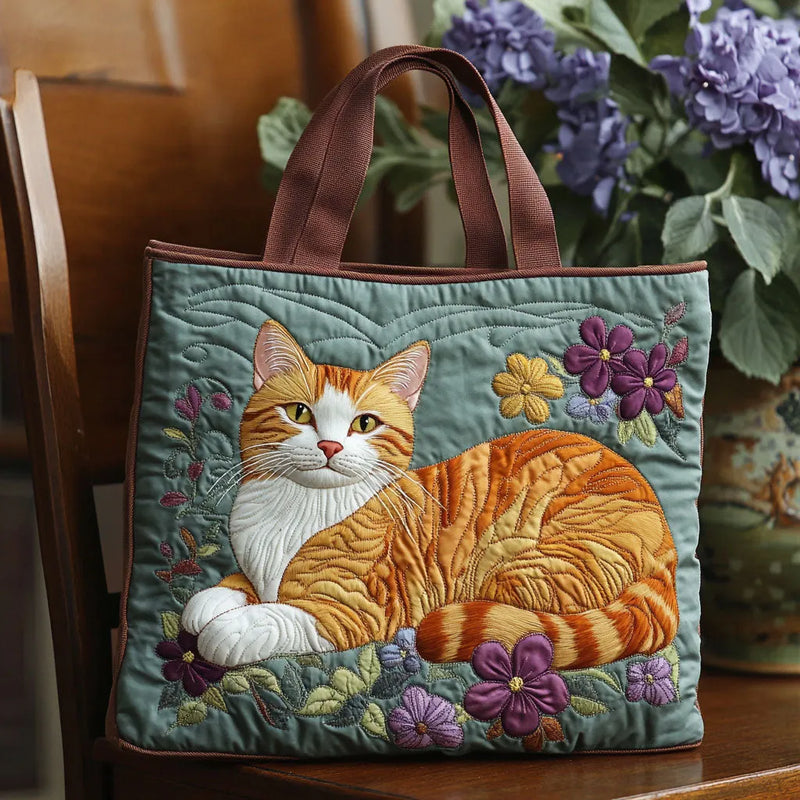 Bolsa Artesanal Gato Vermelho | Charme Vibrante