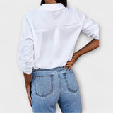 Jessica - Blusa diária com decote em forma de V