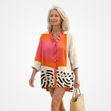 Rosana | Blusa de Verão com Estampado Artístico