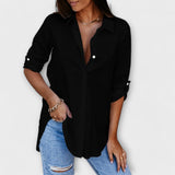Jessica - Blusa diária com decote em forma de V