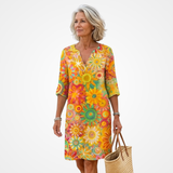 Anabela | Vestido Maxi Floral Vibrante