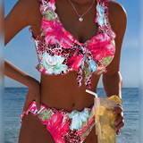 Patchwork Leopard Print Bikinis by Blumen
