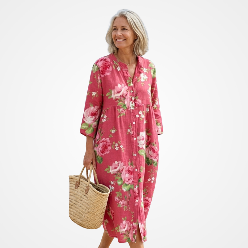 Matilde | Vestido Maxi Floral Artístico