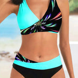 Bikinis de cintura média com detalhe de cruzamento frontal
