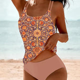 Tankini Estampado com Alças Duplas