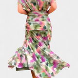 Teresa - Vestido largo floral con escote en V