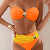 Conjunto de Biquíni Moderno e Sexy em Duas Peças