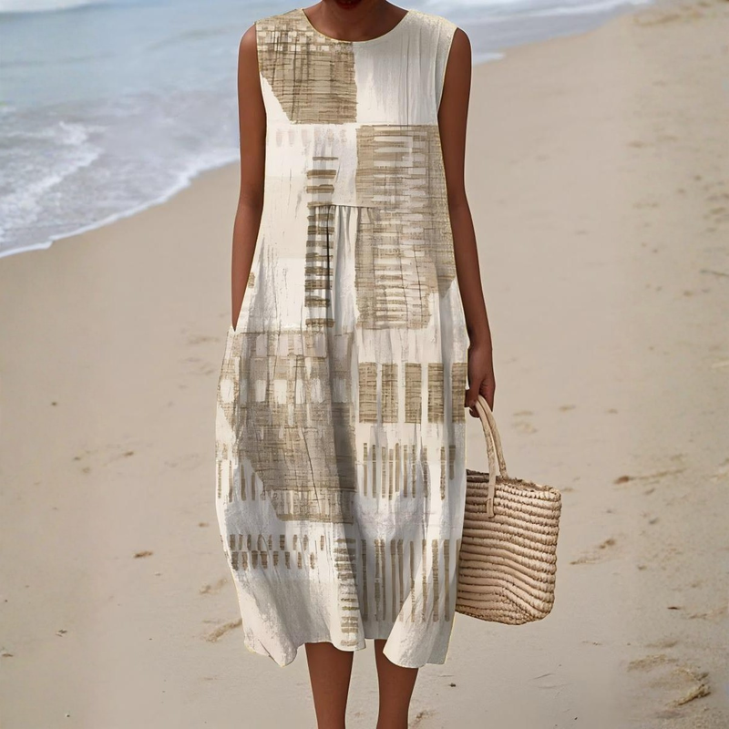 Fiona | Vestido Midi Sin Mangas