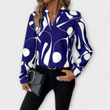 Katherine | Blusa elegante de manga longa com decote em V