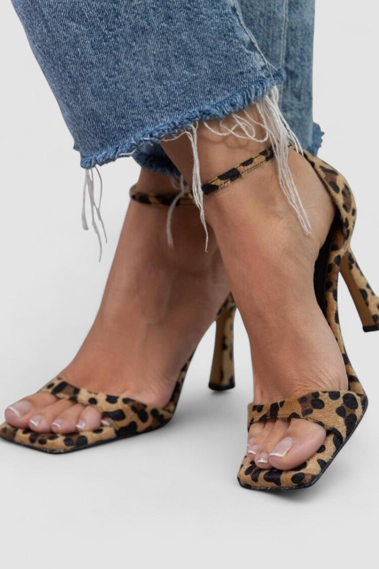 Giulia | Sapatos de salto alto com padrão de leopardo