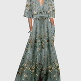 Cristina | Vestido Maxi de Primavera Elegante