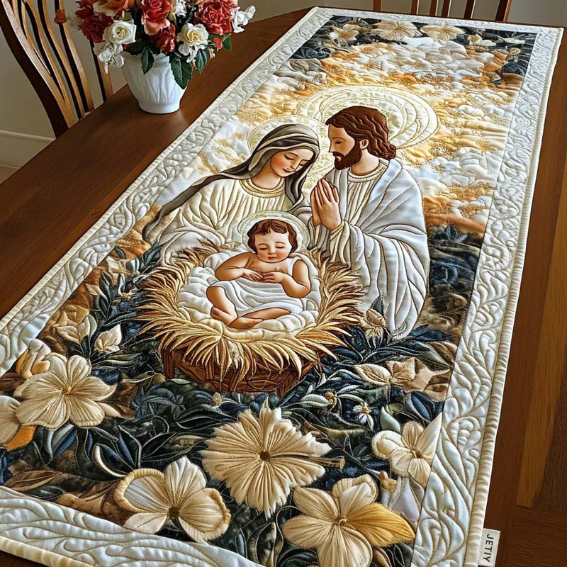 Caminho de mesa acolchado - Graça Divina
