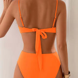 Conjunto de Biquíni Moderno e Sexy em Duas Peças