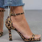 Giulia | Sapatos de salto alto com padrão de leopardo