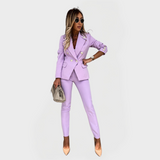 Nikola - Elegante fato de mulher com casaco