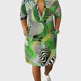 Mara | Vestido Colorido com Decote em V