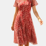 Ana | Vestido midi floral solto e leve