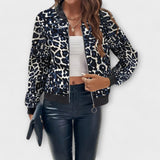 Raquel - Casaco Elegante de Estampado de Leopardo