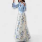Paula | Vestido Maxi Floral Brilhante