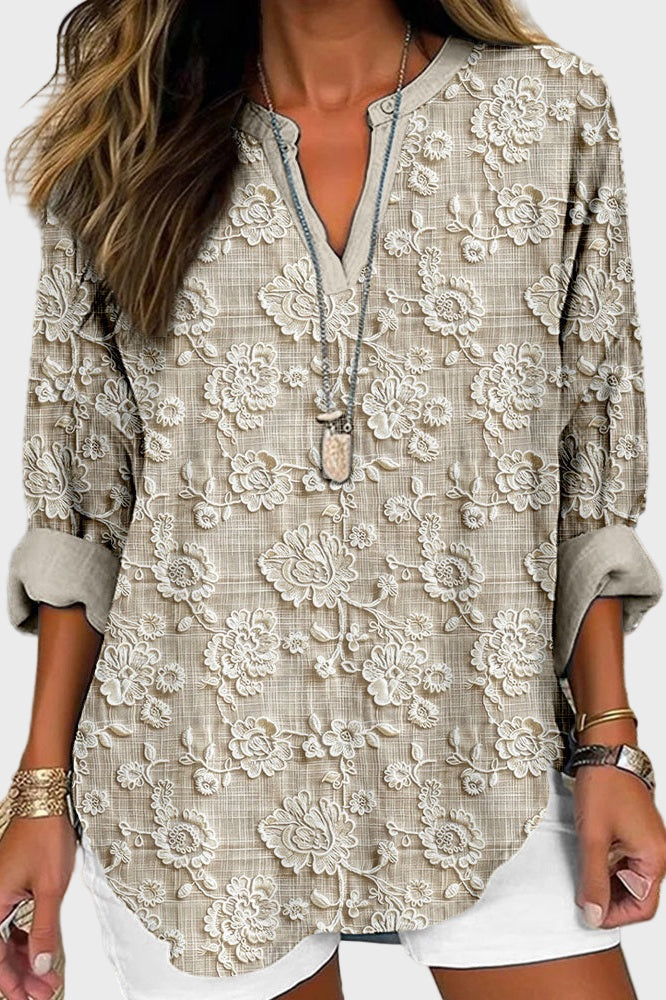 Blusa floral do deserto