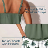 Tropical Palm Print Tankini