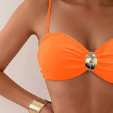 Conjunto de Biquíni Moderno e Sexy em Duas Peças