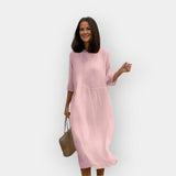 Vestido com Corte Confortável para o Abdómen