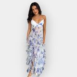 Maxi Vestido com Volantes