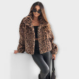 Milda - Casaco de estampado de leopardo