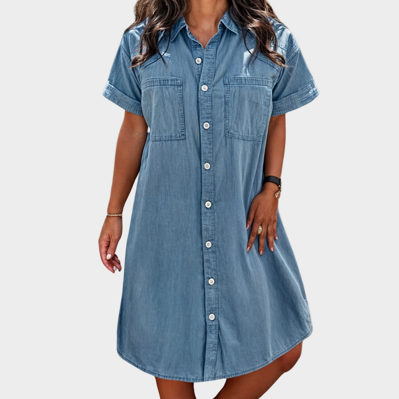 Vestido de ganga de verão