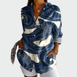 Camisa de estilo com estampado floral