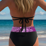 Estampado Sexy Neckholder Biquíni