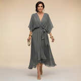 Opala | Vestido Midi Elegante com Decote em V