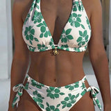 Hibiscus Print Bikini