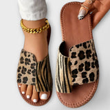 Tareyja - Sandálias de duas cores com padrão de leopardo