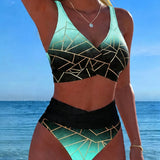 Geometric Gradient Bikini Collection