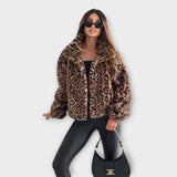 Milda - Casaco de estampado de leopardo