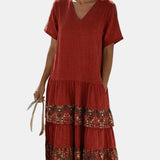 Marta | Vestido midi floral solto e leve