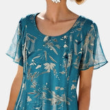 Maria | Vestido midi floral solto e leve