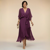 Opala | Vestido Midi Elegante com Decote em V