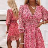 Tália | Vestido Maxi Floral Elegante