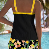Conjunto de Tankini para Praia em Duas Peças